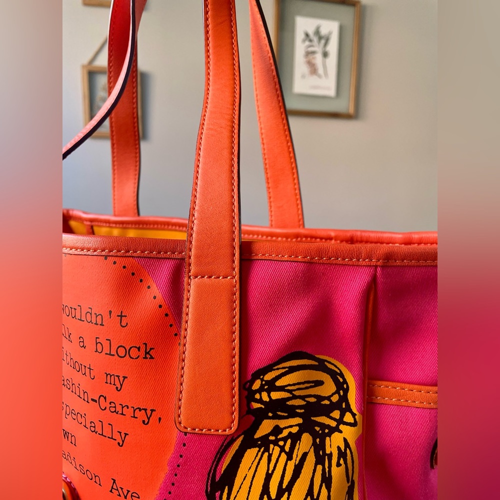 โผ๏ธโผ๏ธSOLD Coach Bonnie Cashin Kisslock Tote and Wristlet Set - Picture 6 of 17